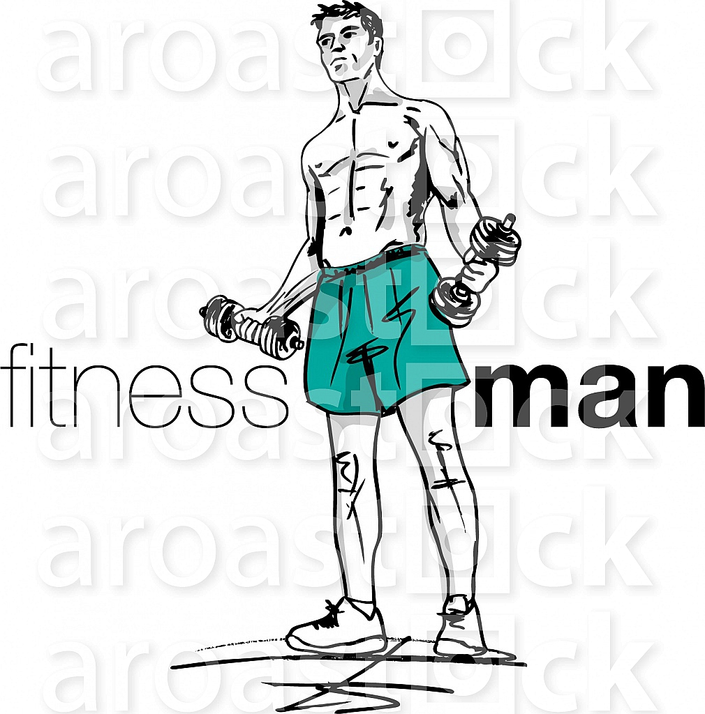 Fitness man illustration