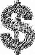 Symbol illustration. Dollar symbol