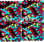 abstract 3d square background