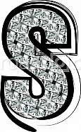 Diamond Font letter S