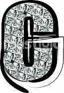 Diamond Font letter c