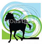 Abstract horse illustration