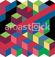 abstract 3d square background