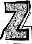 Diamond Font letter z