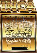 Ancient Peruvian gold ornament illustration